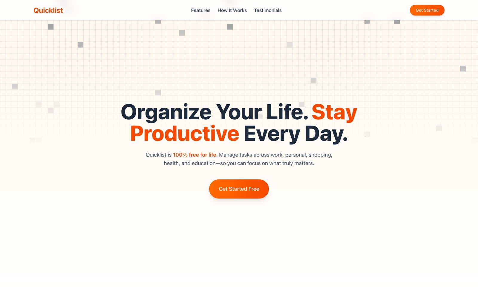 QuickList — Productivity App